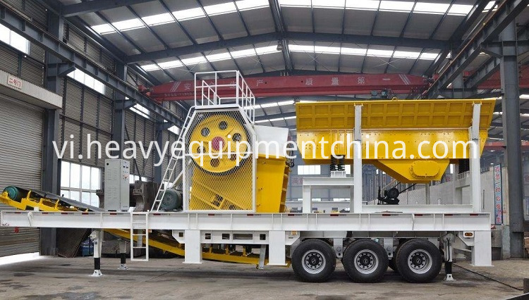 Thiết bị khai thác mỏ Máy nghiền đá di động Mining Equipment Mobile Stone Crusher